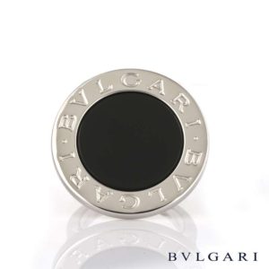 Bvlgari 18k White Gold Onyx Ring Size L