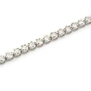 18k White Gold Diamond Line Bracelet 2.35ct