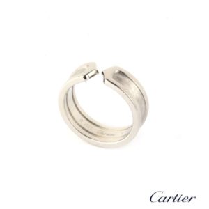 Cartier 18k White Gold C de Cartier Ring Size 62 B4040500