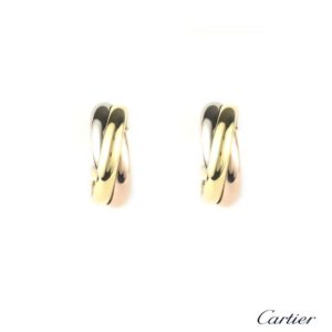 Cartier Three Colour Gold Trinity Hoop Earrings
