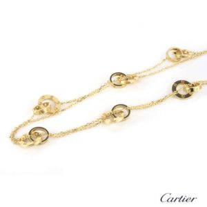 Cartier 18k Yellow Gold Love Necklace B&P B7216800