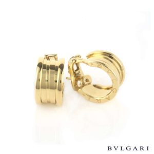 Bvlgari 18k Yellow Gold B.zero1 Hoop Earrings