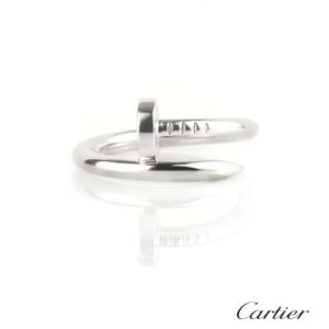 Cartier 18k White Gold Juste Un Clou Ring Size 56 B4099200