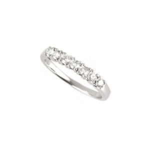 18k White Gold Diamond Half Eternity Ring 0.21ct