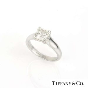 Tiffany & Co. Lucida Diamond Ring in Platinum 1.72ct I/VVS1 B&P