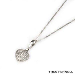 Theo Fennell 18k White Gold Diamond Pendant/Charm