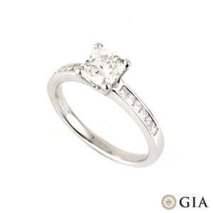 18k White Gold Radiant Cut Diamond Ring 1.01ct G/VS1