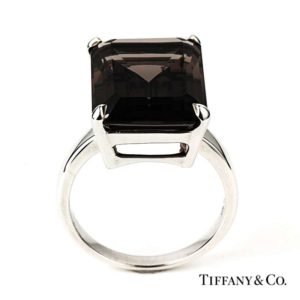 Silver Tiffany Gemstone Ring