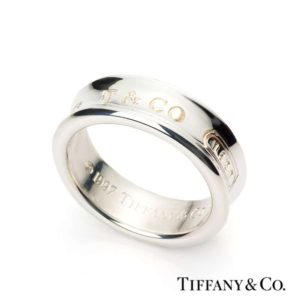 Silver Tiffany & Co. 1837 Ring Size 58